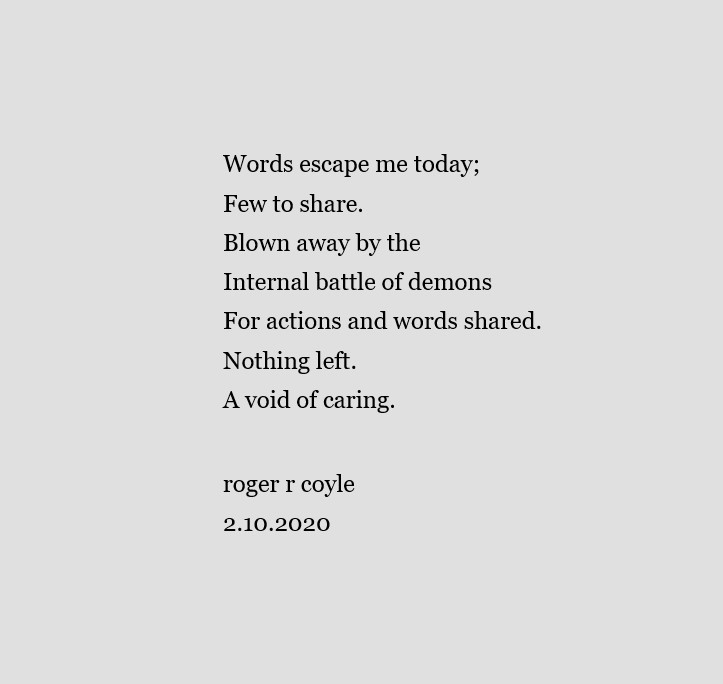 Words Escape Me Today