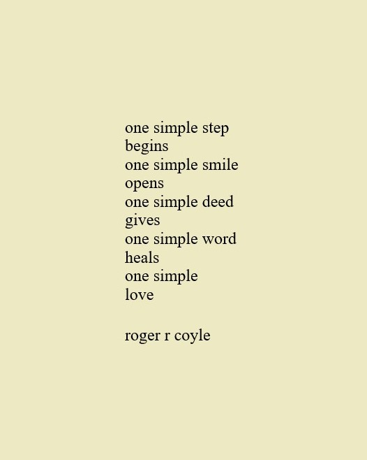 one simple… – Roger R Coyle – Author