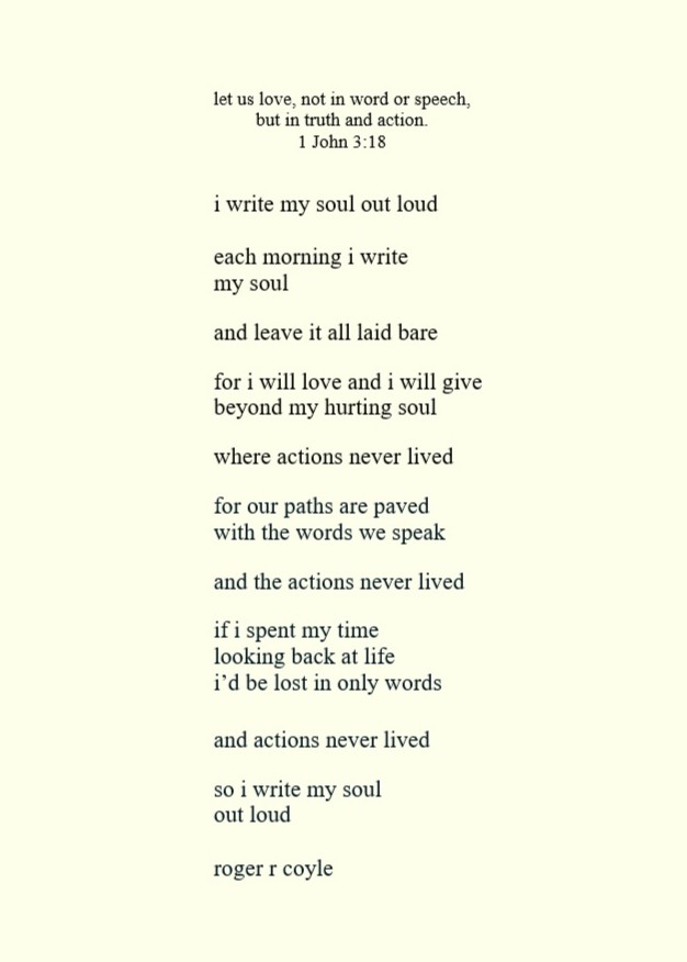 Written Soul i write my soul out loud – Roger R Coyle – Author